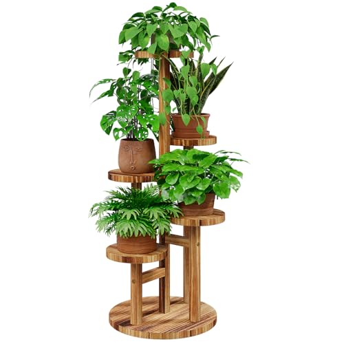 Bamworld Holz Blumenständer Multilevel...