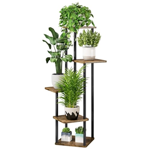 VASZOLA 5-Tier Hölzern Blumenregal...