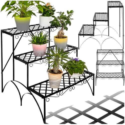 tectake® Pflanzentreppe, Blumenständer...